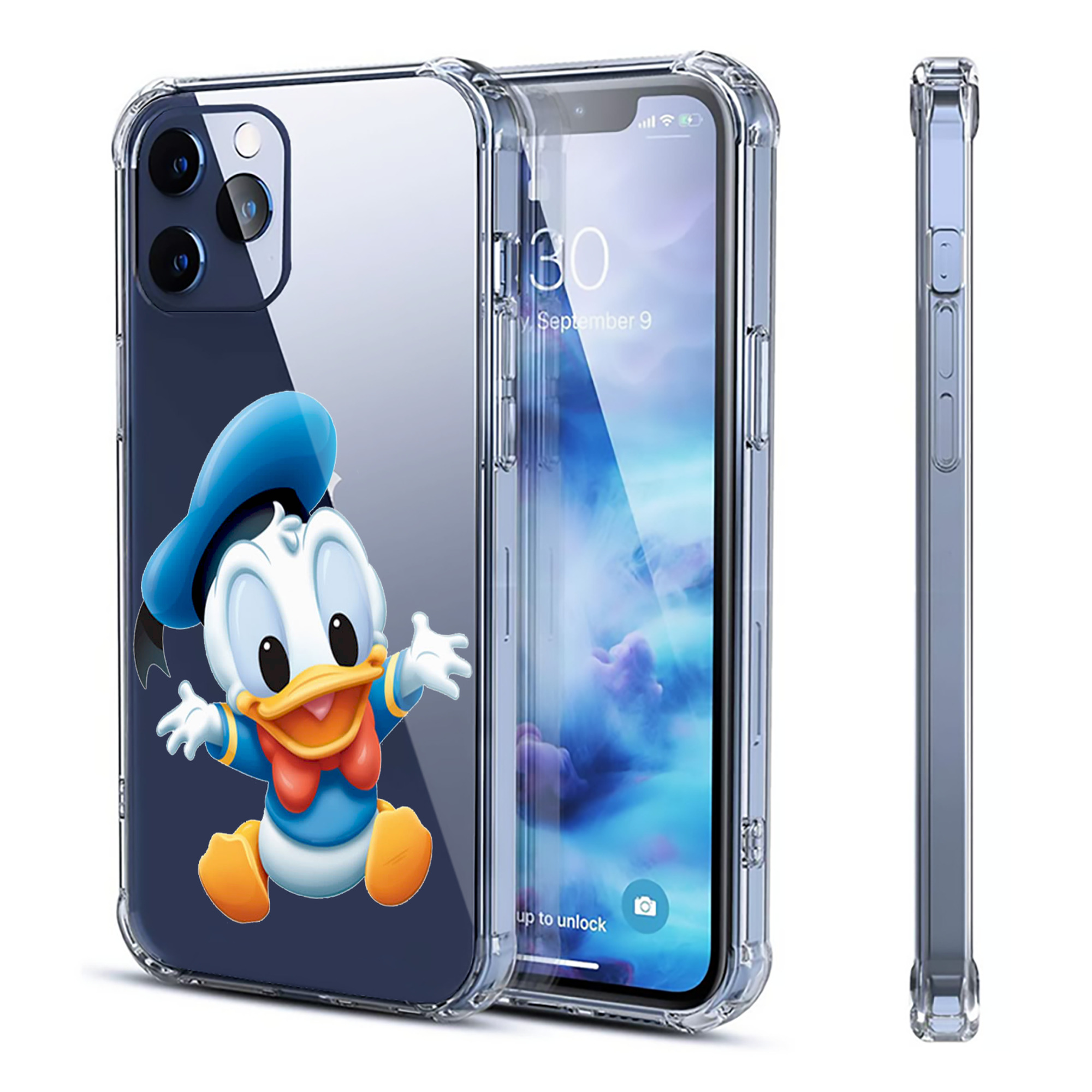 （画像用） ミッキーマウス Mickey Mouse 【iPhone 12シリーズ対応】透明スマホケース（クリアソフトケース）